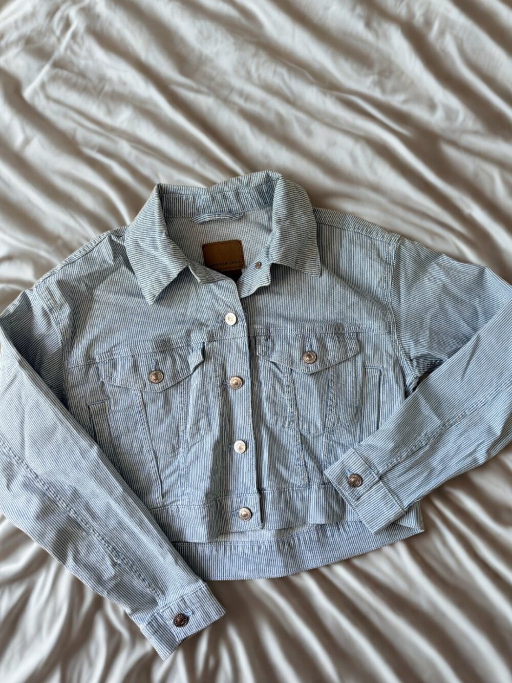 AE Shrunken Cropped Denim Jacket